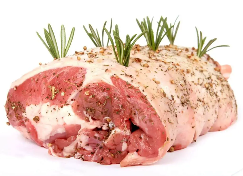 Raw lamb